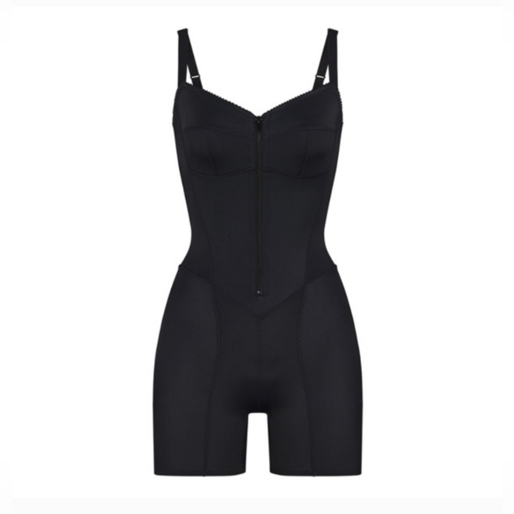 **NWT** SKIMS GLAM ONESIE Romper in Onyx NEW - Picture 11 of 11